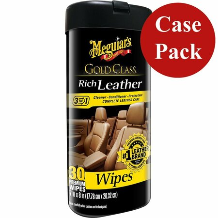 MEGUIARS Meguiars Gold ClassRich Leather Cleaner -Conditioner Wipes G10900CASE